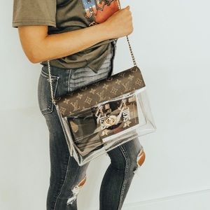 Clear purse- repurposed LV